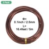 Unique Bargains Aluminum Flexible Anti-rust Bonsai Training Wire 2 Rolls - 3 of 4