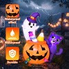 Presence 5FT Halloween Decorations Outdoor Halloween Inflatable Ghost with Black Cat and Pumpkin Candy for Halloween Decor Outdoor Party - 3 of 4