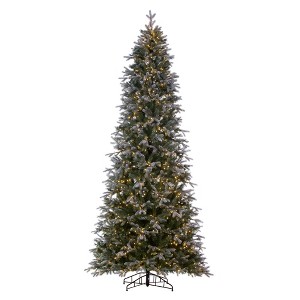 Vickerman Artificial Frosted Slim Douglas Fir Christmas Tree - 1 of 4