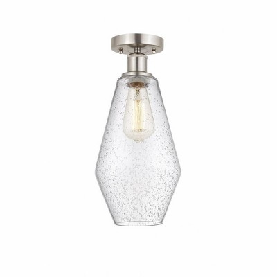 Cindyrella - 1 Light Semi-Flush Mount In Nautiical Style-14.75 Inches Tall and 7 Inches Wide