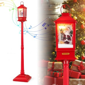 Tangkula 5.1 Ft Christmas Street Lamp Sound-activated Spinning Street Light Decoration - 1 of 4