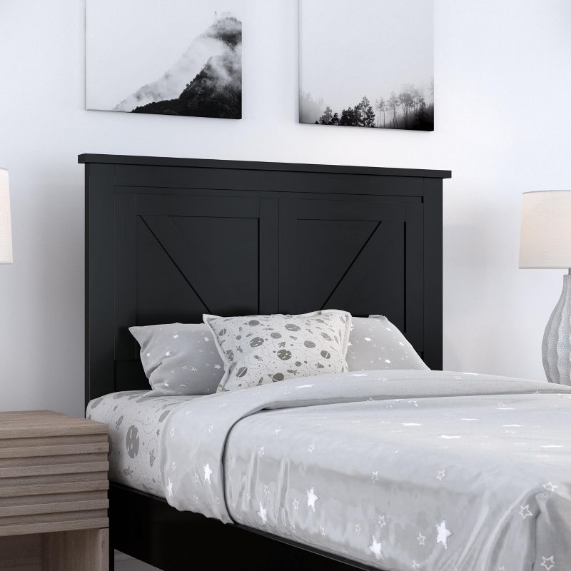 Glenwillow Home Farmhouse Style Wood Panel Headboard, 1 of 8