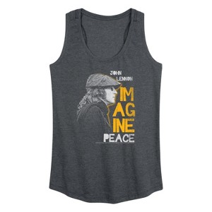 Women's - John Lennon - John Lennon Profile Graphic Racerback Tank - 1 of 3