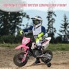 12V Electric Dirt Bike, Kids Electric Motorcycle with 25W*2 Motor, Twist Grip Throttle, Training Wheels, Spring Suspension - 4 of 4