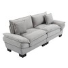 JUJABU 84'' Corduroy Sleeper Loveseat Sofa with Pillows and Comfy Upholstered for Bedroom, Living Room & More - 2 of 4
