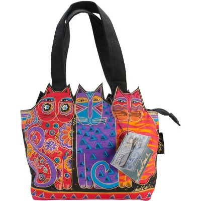 Laurel burch cat store tote bags