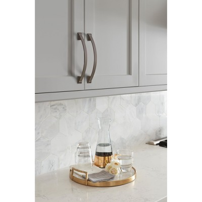 Black Bronze 6-5/16 inch Modern Cabinet Pull Bar