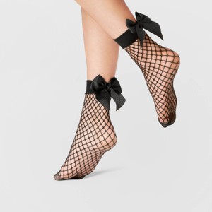 Women's Fishnet Anklet with Bow - A New Day™ - 1 of 2