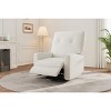 Recliner Chair, 360° Swivel Rocking Glider Chair for Adults with Adjustable Backrest & Footrest, Upholstered Armchair for Living Rooms, Bedrooms - 3 of 4