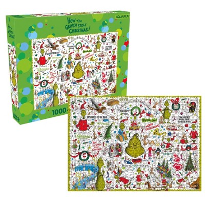 Aquarius Puzzles Dr. Seuss Grinch Christmas 1000 Piece Jigsaw Puzzle ...