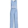 Lands' End Women's Linen Sleeveless Embroidered Jumpsuit - 3 of 4