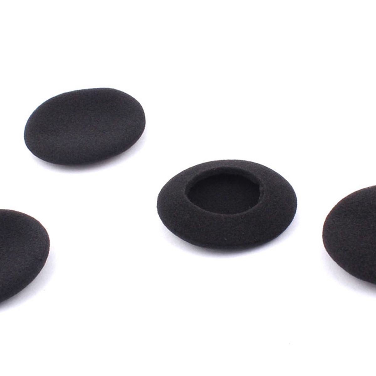 Unique Bargains Sponge High-Density Durable Comfortable Replacement Earphone Pad Black 4 Pcs - thumbnail 5