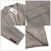 Men's Casual Sport Coat Lightweight Linen Blazer One Button Business Suit Jackets Stylish Daily Suits - 4 of 4