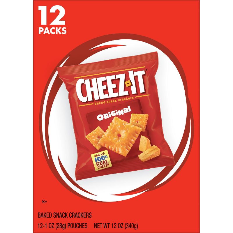 Cheez-It Original Baked Snack Crackers - 1oz - 12ct, 3 of 10