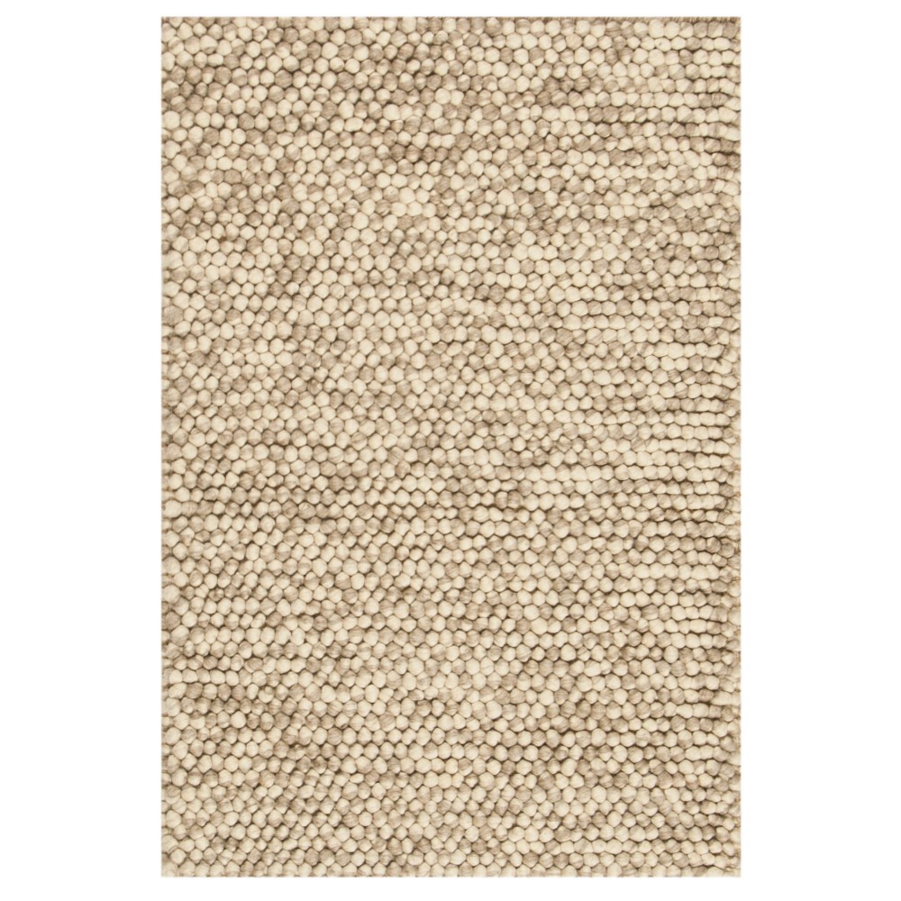  Woven Solid Accent Rug Beige