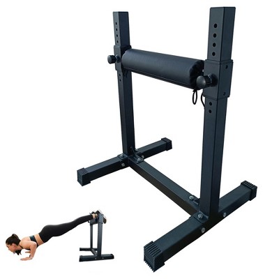 Bulgarian Split Squat Stand, Adjustable Single Leg Squat Stand, 11 Adjustable Roller Height Lower Body Gym Equipment