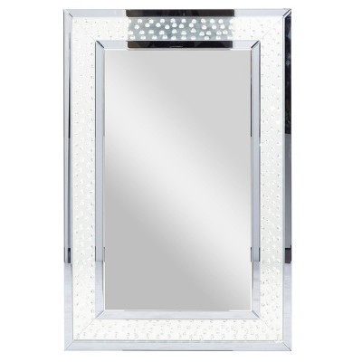 47" x 32" Modern Glass Jewel and Wall Mirror - Olivia & May