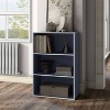 24/7 Shop At Home 35.3" Silkpath Modern 3 Tier Stackable and Modular Bookcase - image 2 of 4