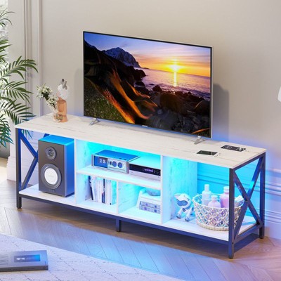 Fredees 75 Inch TV Stand with LED Lights