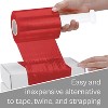 PSBM 18 Rolls Red 3" x 1000 Ft x 80 Ga Pallet Wrap Stretch Film with Free Dispenser - 3 of 4
