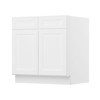 HOMLUX Easy-DIY Shaker White Ready to Assemble Drawer Base Kitchen Cabinet - 4 of 4