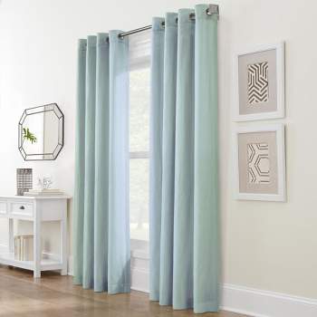 Habitat Harmony Light Filtering Providing Privacy Soft and Relaxed Feel in Room Grommet Curtain Panel Sky Blue