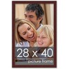 PosterPalooza | Classic Modern Brown Picture Frame - UV Acrylic, Foam Board Backing, Hanging Hardware - 3 of 4