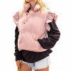 Women's Ruffle Sleeve Crop Down Vest - BUCKETLIST - 3 of 4