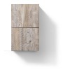 KubeBath Bliss 14Inch Wide by 24Inch High Linen Side Cabinet With One Door in Nature Wood Finish - 2 of 3