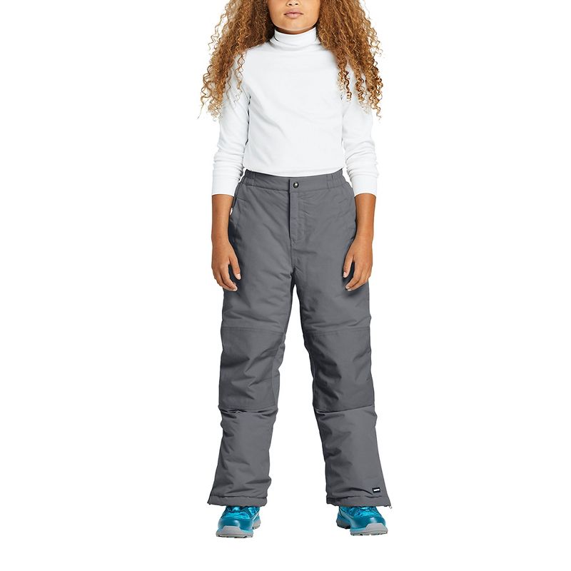 Lands' End Kids Slim Squall Waterproof Insulated Iron Knee Winter Snow Pants, 3 of 7