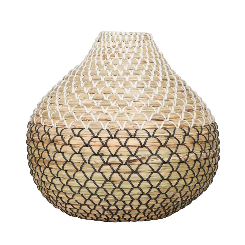 13&#39;&#39; x 14&#39;&#39; Seagrass Woven Vase Brown- Olivia &#38; May, 5 of 8