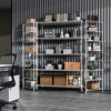 NicBex 82.00" 6-Tier Bookshelf with Adjustable Shelves & Wheels Bookcases for Living Room Home Office - 3 of 4