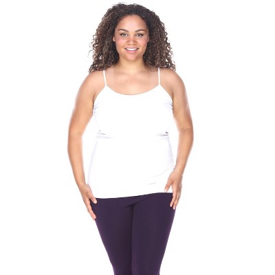Women's Plus Size Tank Top - One Size Fits Most Plus - White Mark