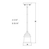 Vaxcel Toledo 1 - Light Pendant in  Satin Nickel - 4 of 4