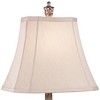 Regency Hill Karina 25" High Petite Vase Traditional Country Cottage Table Lamps Set of 2 Antique Gold Leaves Finish Living Room Bedroom Bedside - 4 of 4