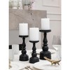 3x4 inch Pillar Candles Set of 3 ¨C Unscented Dripless Rustic Candles for Decor, Centerpieces, Weddings - 3 of 4