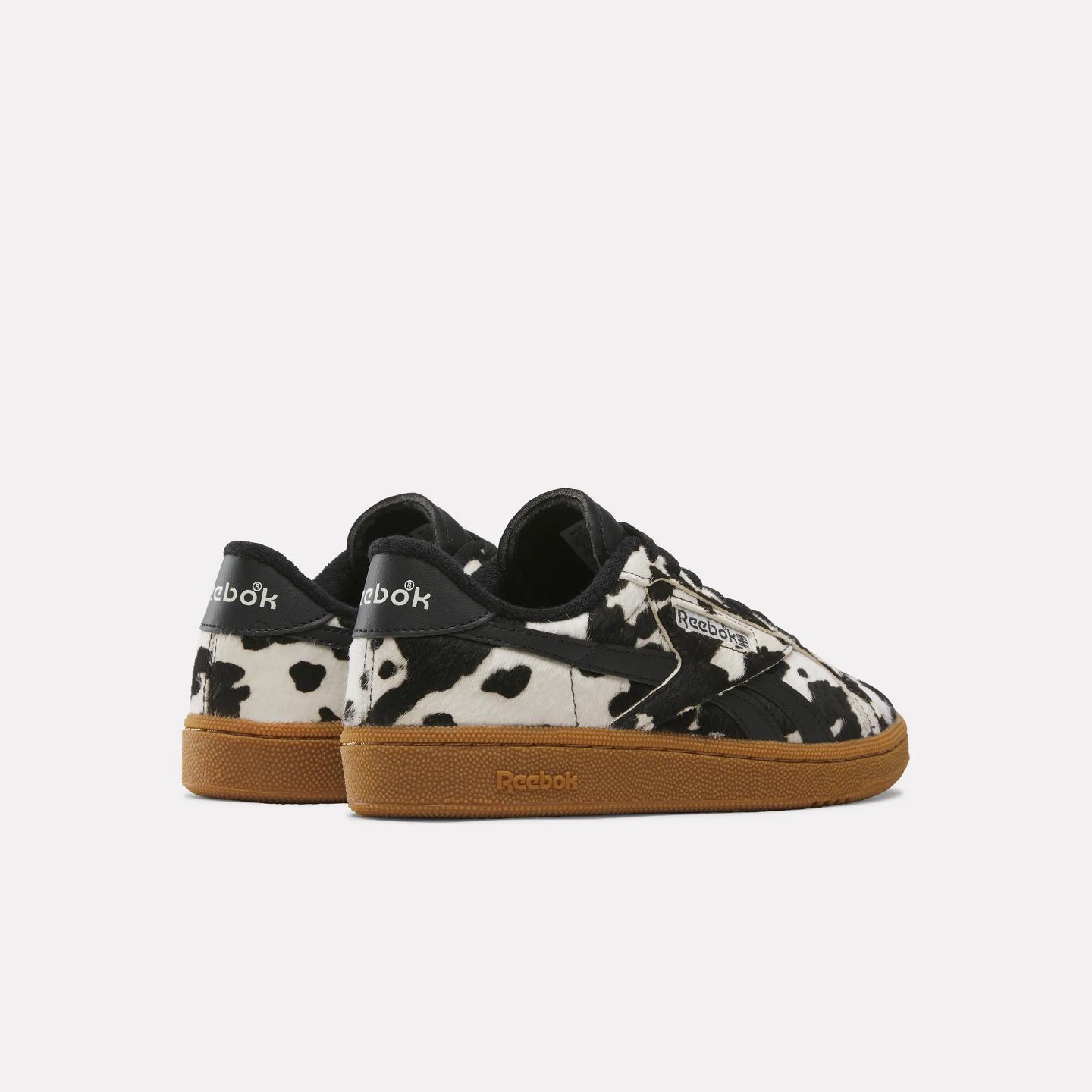Женские кроссовки Reebok Club C Grounds UK 1.0 Shoes Size 5.5 Black/Brown/Gum, цвет: Чёрный — фото 3