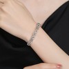 Amy and Annette 14K Gold Hearts Bangle Adjustable Bracelet with crystals from Swarovski - 4 of 4
