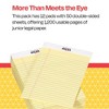 School Smart Junior Legal Pads, 5 x 8 Inches, 50 Sheets Each, Canary, Pack of 12 - 3 of 4