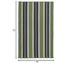 Colonial Mills Mesa Stripe Braided Rug, Harbor Green 4'x6', Rectangle Shape - 2 of 4