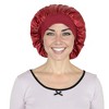 Anna-Kaci Satin Sleep Bonnet Elasticity Wide Band Silky Hair Protection for Curly and Natural Hair - 2 of 4