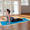 Extra Thick Yoga Mat 0.5" H – Durable Comfort Non-Slip Foam Workout Mat with Carrying Strap by Wakeman (Light Blue) - 2 of 4