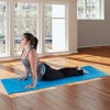 Extra Thick Yoga Mat 0.5" H – Durable Comfort Non-Slip Foam Workout Mat with Carrying Strap by Wakeman (Light Blue) - image 2 of 4