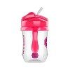 Dr. Brown's 9oz Milestones Baby's First Straw Cup with Weighted Straw - 2pk - Pink/Purple - 3 of 4
