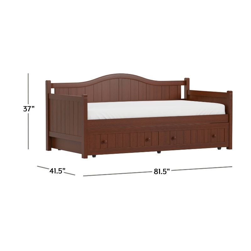Staci Wood Daybed with Trundle Twin - Cherry - Hillsdale Furniture, 5 of 18