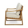 Christopher Knight Home Samwell Outdoor Acacia Wood Club Chair with Cushion - 4 of 4