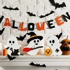 Halloween Decorations Indoor, Wooden Tiered Tray Decor Table Sign Set of 3, Black Cat Bat Witch Broom Signs Pumpkin Blocks for Party Home Shelf - 4 of 4
