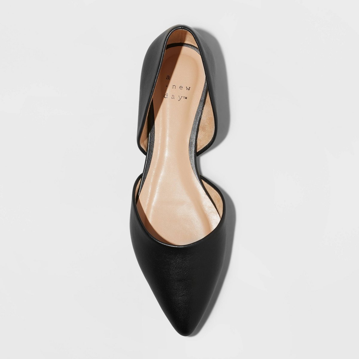 Обувь A New Day Women's Julie Ballet Flats with Memory Foam Insole - A New Day™ Black 7: Slip-On, Cushioned, Non-Marking Outsole — фото 3