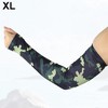 Unique Bargains Basketball Sports Camouflage Cooling Arm Elbow Compression Sleeve Green Blue 1 Pair - 3 of 4