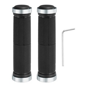 Unique Bargains Non-Slip Mushroom Double Lock-on Bike Handlebar Grips 5.12" 1 Pair with Hex Wrench - 1 of 4